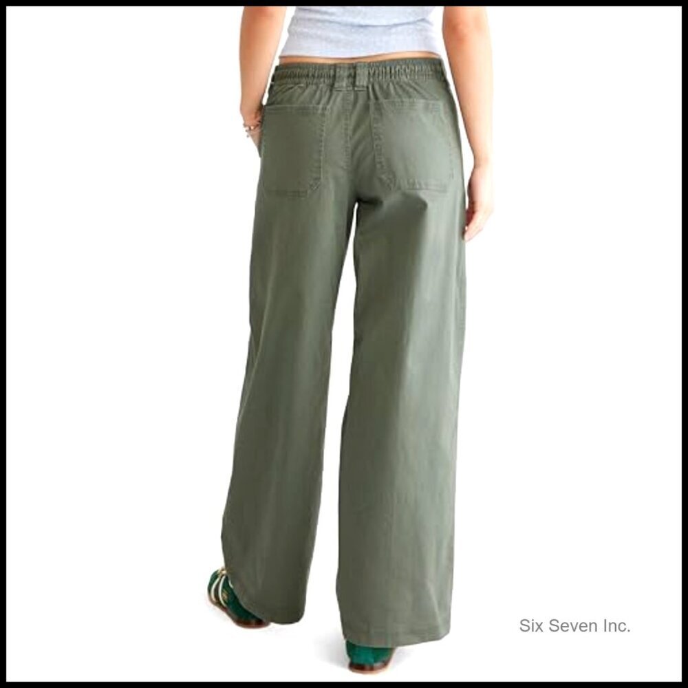 Low Rise Baggy Wide Leg Jeans Y2K Retro Chic Oversized Denim - Picture 4 of 5